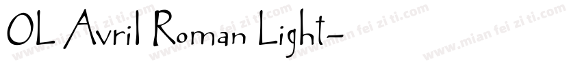 OL Avril Roman Light字体转换